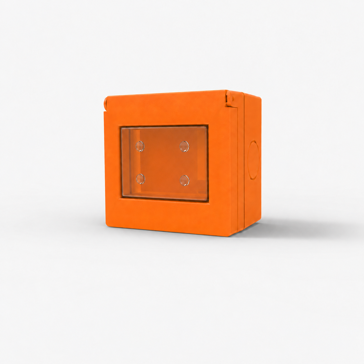 CAJA EXT. C/BASE Y MEMBRANA IP55 NARANJA