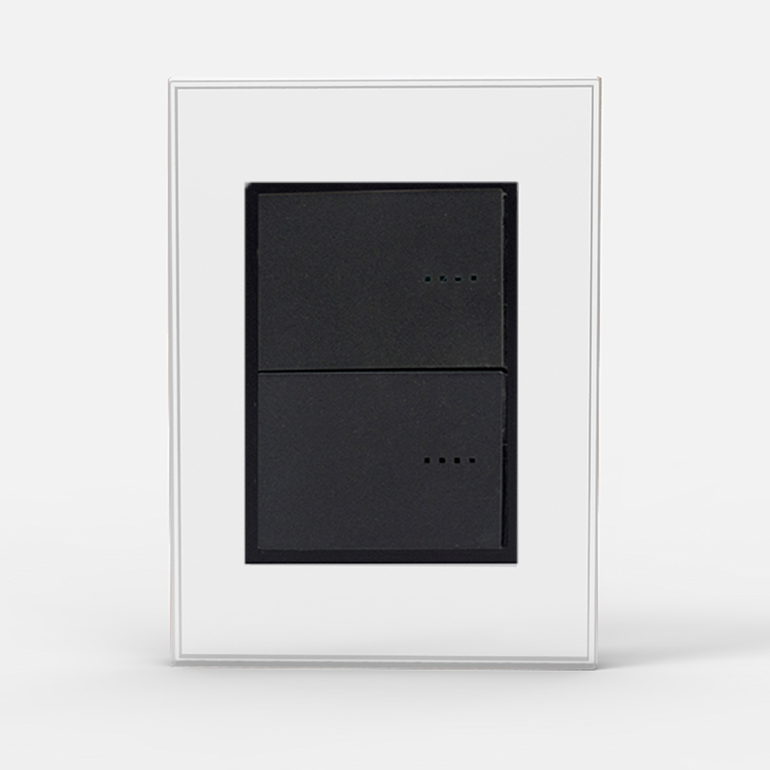 TAPA Y DISTANCIADOR BAUHAUS VIDRIO BLANCA