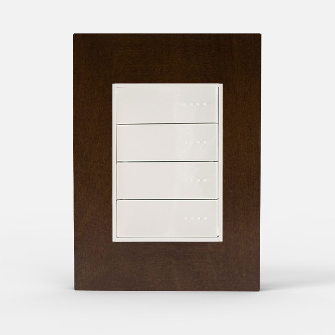 TAPA Y DISTANCIADOR BAUHAUS MADERA - NOGAL